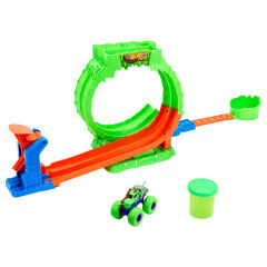Hot Wheels Monster Trucks Mutant Kaosu Çemberde Yarış Oyun Seti-  JMK91