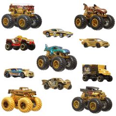 1:64 Hot Wheels Monster Trucks Bigfoot Trophy Şampiyonları Araba ve Kamyon Çoklu Arabalar-  JDW07