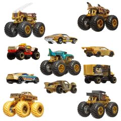 1:64 Hot Wheels Monster Trucks Bigfoot Trophy Şampiyonları Araba ve Kamyon Çoklu Arabalar-  JDW07