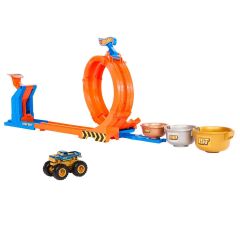2in1 Hot Wheels Monster Trucks Döngü ve Takla Bigfoot Pist Seti-  JBX64