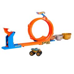 2in1 Hot Wheels Monster Trucks Döngü ve Takla Bigfoot Pist Seti-  JBX64