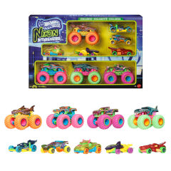 Hot Wheels Monster Trucks Neon Smashers Çoklu Paket-  JMV38