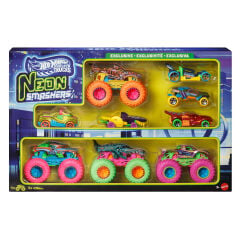 Hot Wheels Monster Trucks Neon Smashers Çoklu Paket-  JMV38