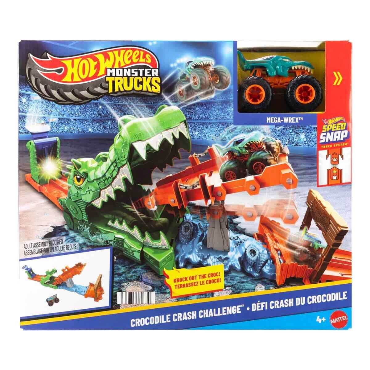 Hot Wheels Monster Trucks Timsahı Devir Oyun Seti-  JJN45