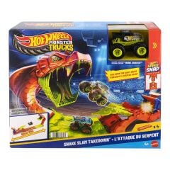 Hot Wheels Monster Trucks Snake Bite Güç Darbesi Oyun Seti-  JJN44