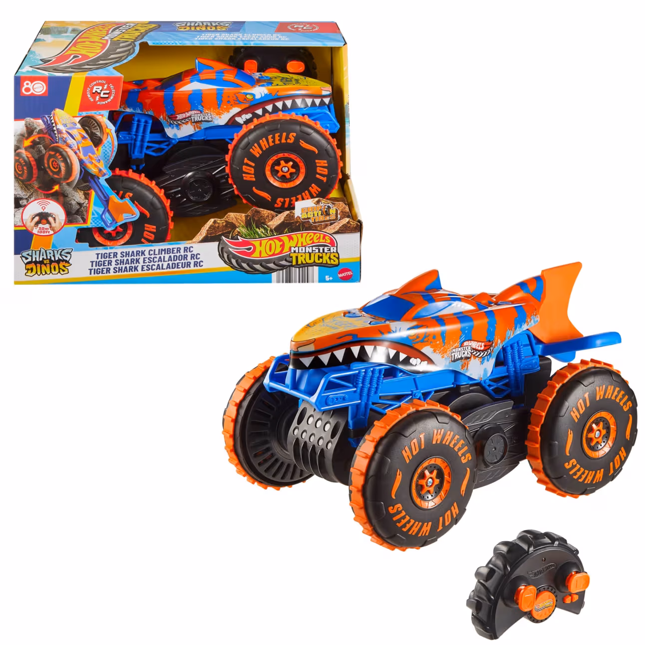 Hot Wheels Monster Trucks RC Tiger Shark Climber  Uzaktan Kumandalı  Araç-  JFR39