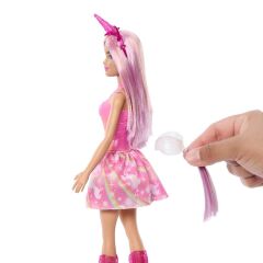 Barbie Prenses Bebekler Unicorn HRR12-Pembe Saçlı- HRR13