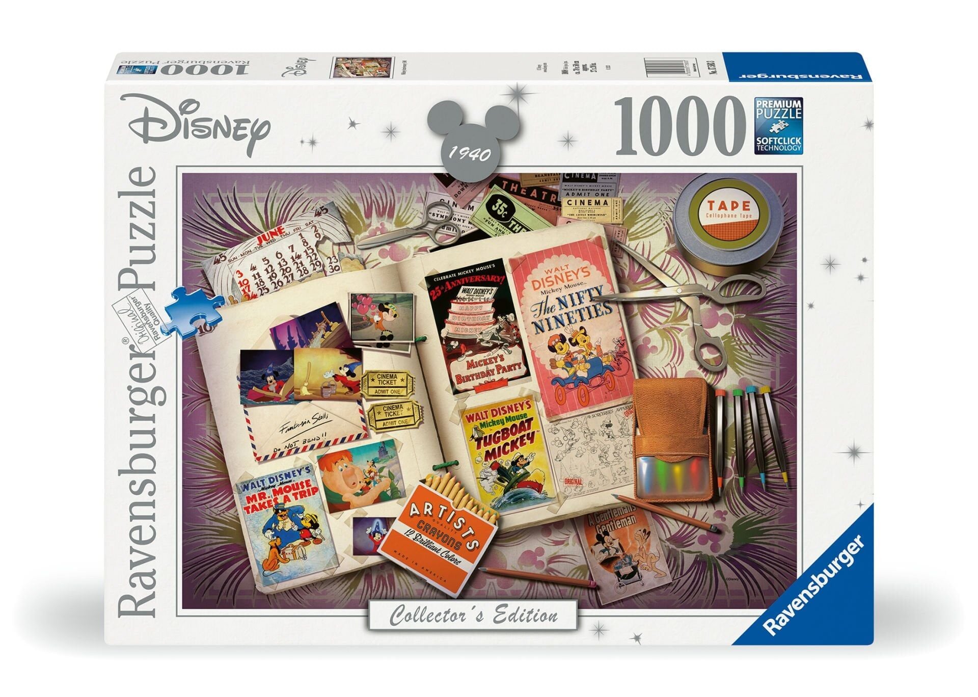 1000 Parça Puzzle Walt Disney Mickey Mouse 1940'lar (120008408)