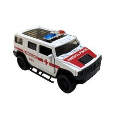 Samatlı Oyuncak Die Cast Çek Bırak Polis-Ambulans-SWAT 4332 C