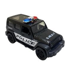 Samatlı Oyuncak Die Cast Çek Bırak Polis-Ambulans-SWAT 4332 C