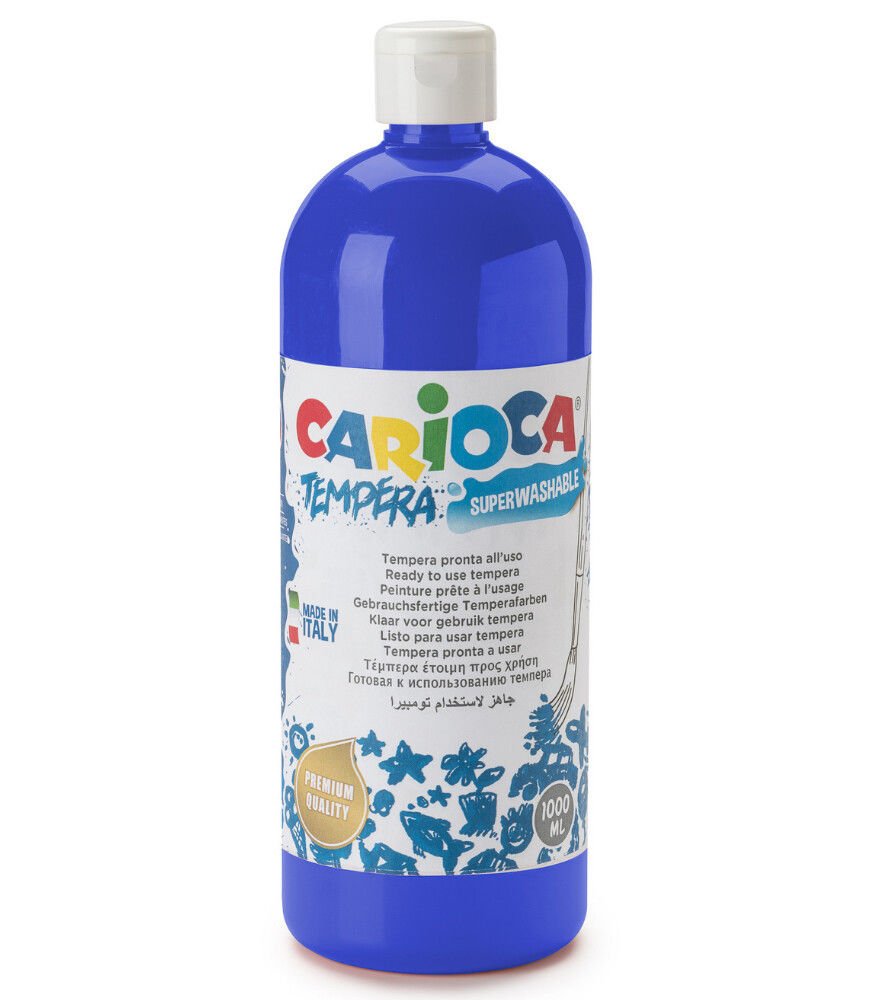 Carioca TEMPERA SULUBOYA SÜPER YIKANABİLİR KOYU MAVİ 1000 ML.