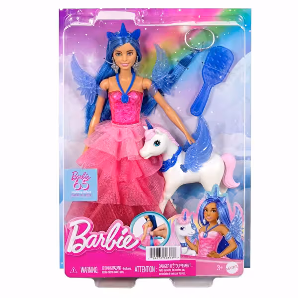 Barbie Mavi Saçlı Prenses Bebek- HRR16