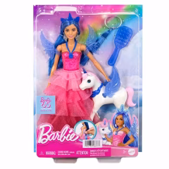 Barbie Mavi Saçlı Prenses Bebek- HRR16