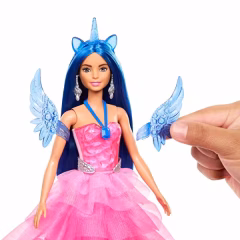 Barbie Mavi Saçlı Prenses Bebek- HRR16