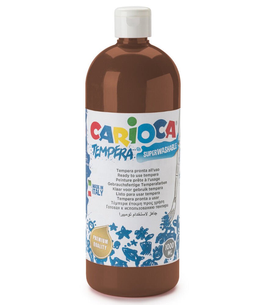 Carioca TEMPERA SULUBOYA SÜPER YIKANABİLİR KAHVERENGİ 1000 ML.