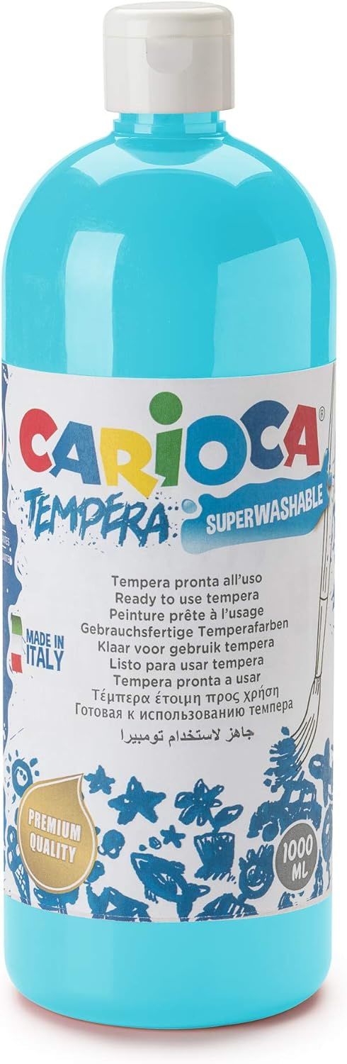 Carioca TEMPERA SULUBOYA SÜPER YIKANABİLİR MAVİ 1000 ML.