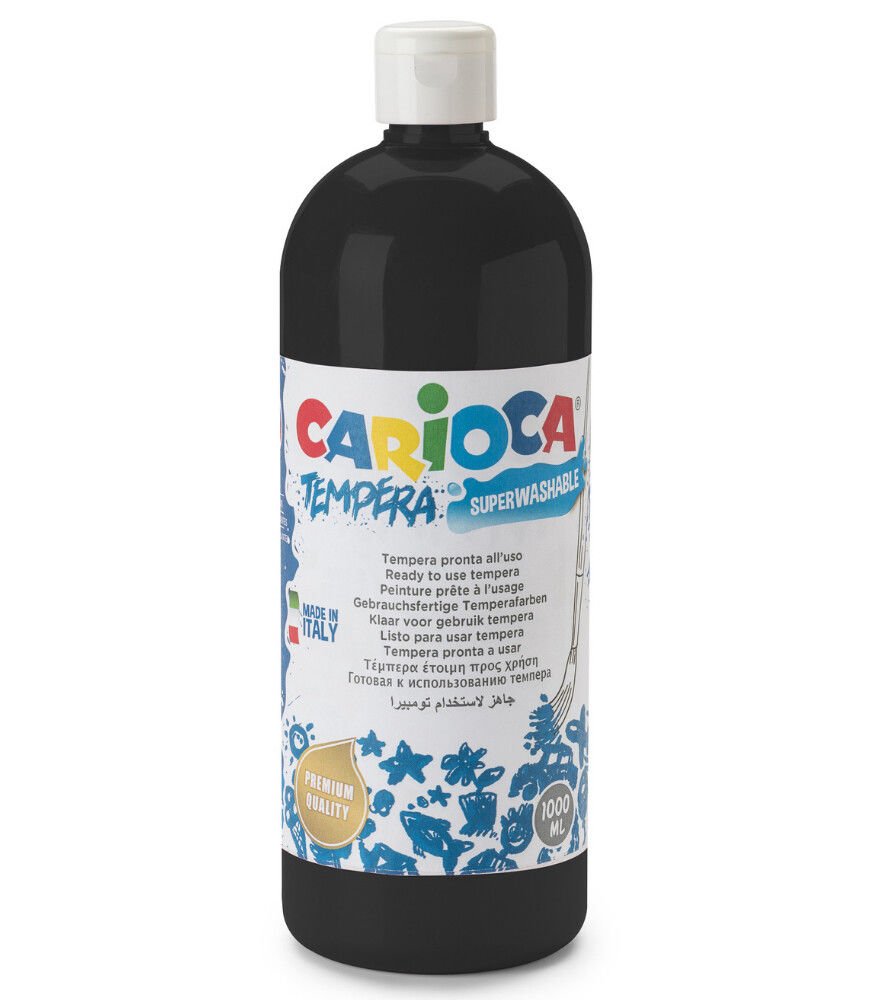 Carioca TEMPERA SULUBOYA SÜPER YIKANABİLİR SİYAH 1000 ML.