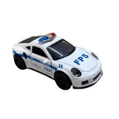 Samatlı Oyuncak Die Cast Çek Bırak Polis-SWAT-Yangın-Yardım 4313C