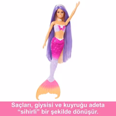 Barbie Renk Değiştiren Deniz Kızı ve Aksesuarları- HRP97
