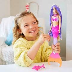 Barbie Renk Değiştiren Deniz Kızı ve Aksesuarları- HRP97