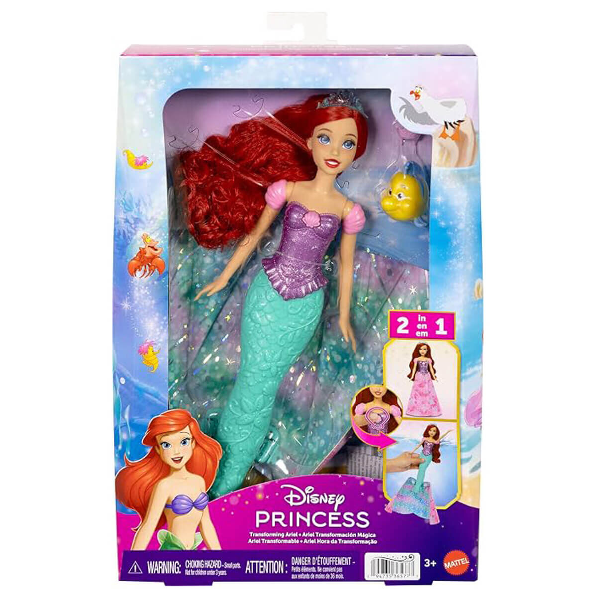Disney Prensesi Dönüşen Ariel Bebek-  JLK19