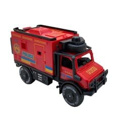 Samatlı Oyuncak Sürtmeli Polis Araçlar 9895-63