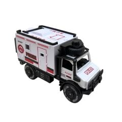 Samatlı Oyuncak Sürtmeli Polis Araçlar 9895-63
