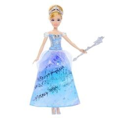 Sesli ve Işıklı Disney Prensesi Sihirli Balo Elbiseli Cinderella Bebek-  JBF94