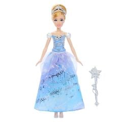Sesli ve Işıklı Disney Prensesi Sihirli Balo Elbiseli Cinderella Bebek-  JBF94