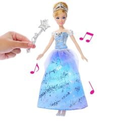 Sesli ve Işıklı Disney Prensesi Sihirli Balo Elbiseli Cinderella Bebek-  JBF94