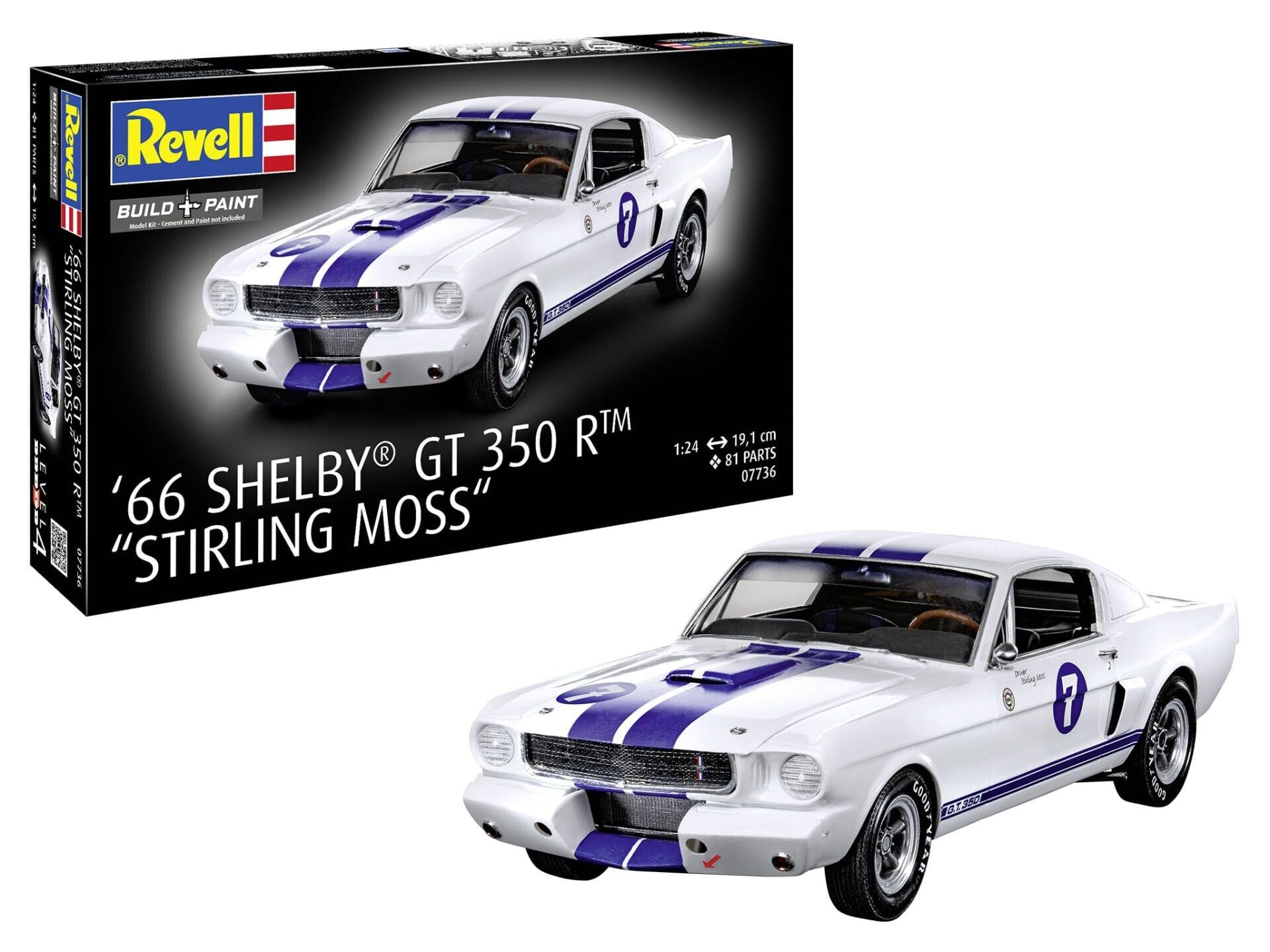 Revell 66 Shelby GT 350 R Stirling Moss Model Kit (07736)
