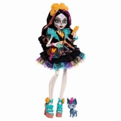 Monster High Ana Karakter Bebekler HPD53 - Siyah Elbiseli Skelita Calaveras Jhk34