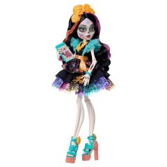 Monster High Ana Karakter Bebekler HPD53 - Siyah Elbiseli Skelita Calaveras JHK34