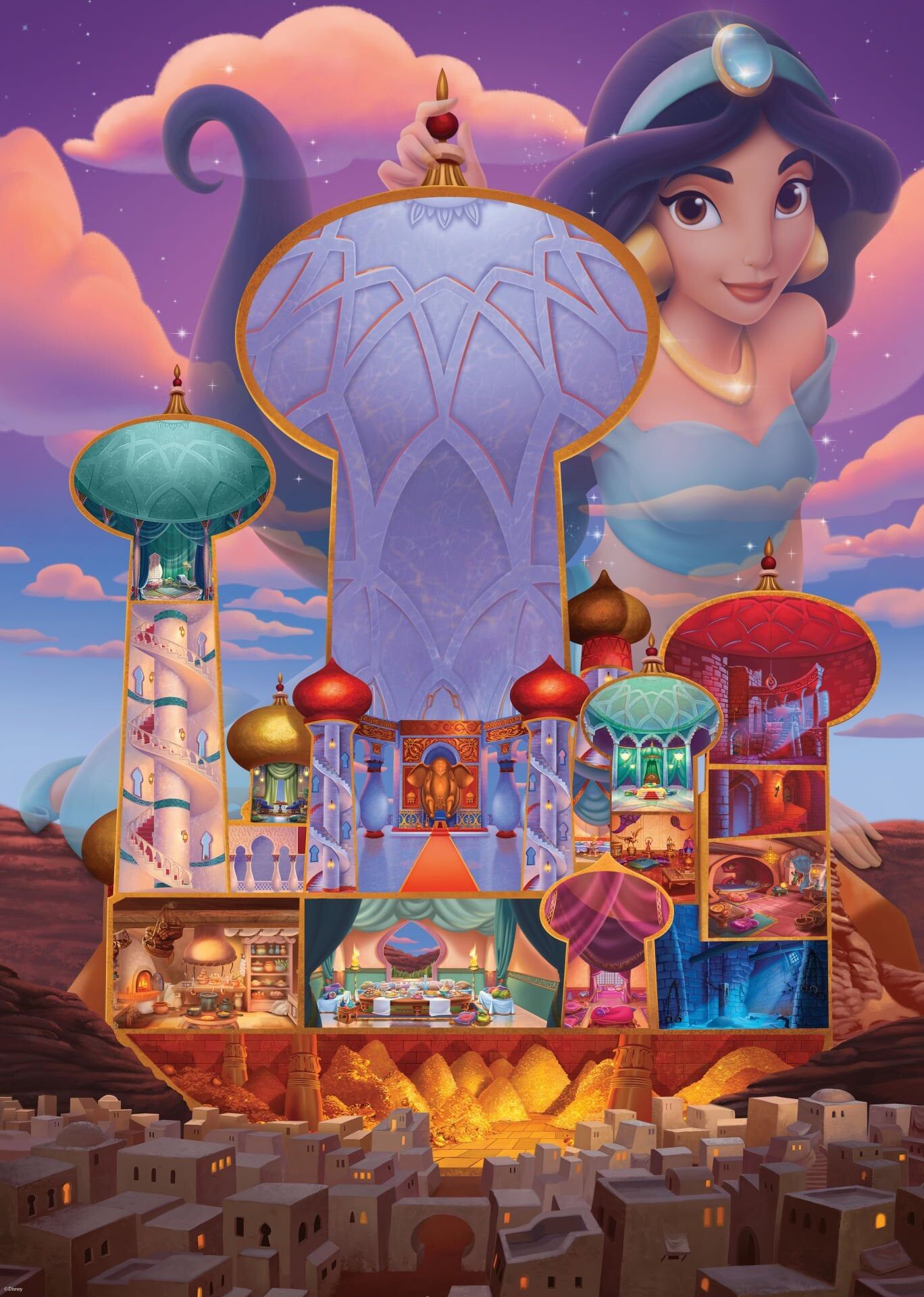 1000 Parça Puzzle Walt Disney Jasmin Şato (173303)