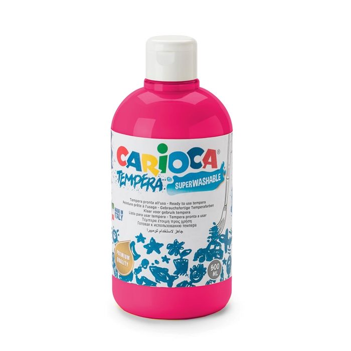 Carioca TEMPERA SULUBOYA SÜPER YIKANABİLİR FUŞYA 500 ML.