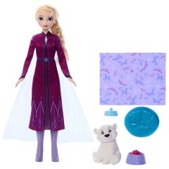 Disney Karlar Ülkesi Elsa Bebek ve Yavru Kutup Ayısı Figür Seti-  JFG16
