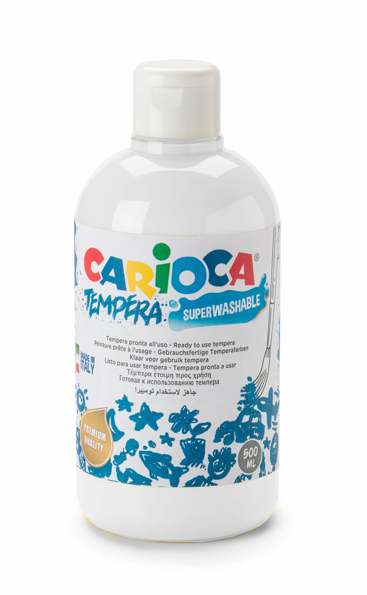 Carioca TEMPERA SULUBOYA SÜPER YIKANABİLİR BEYAZ 500 ML.