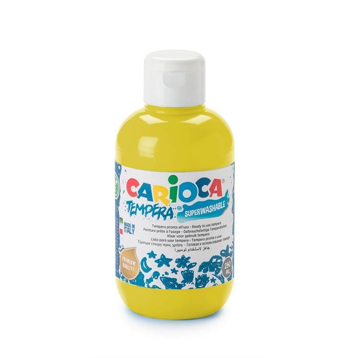 Carioca TEMPERA SULUBOYA SÜPER YIKANABİLİR SARI 250 ML.