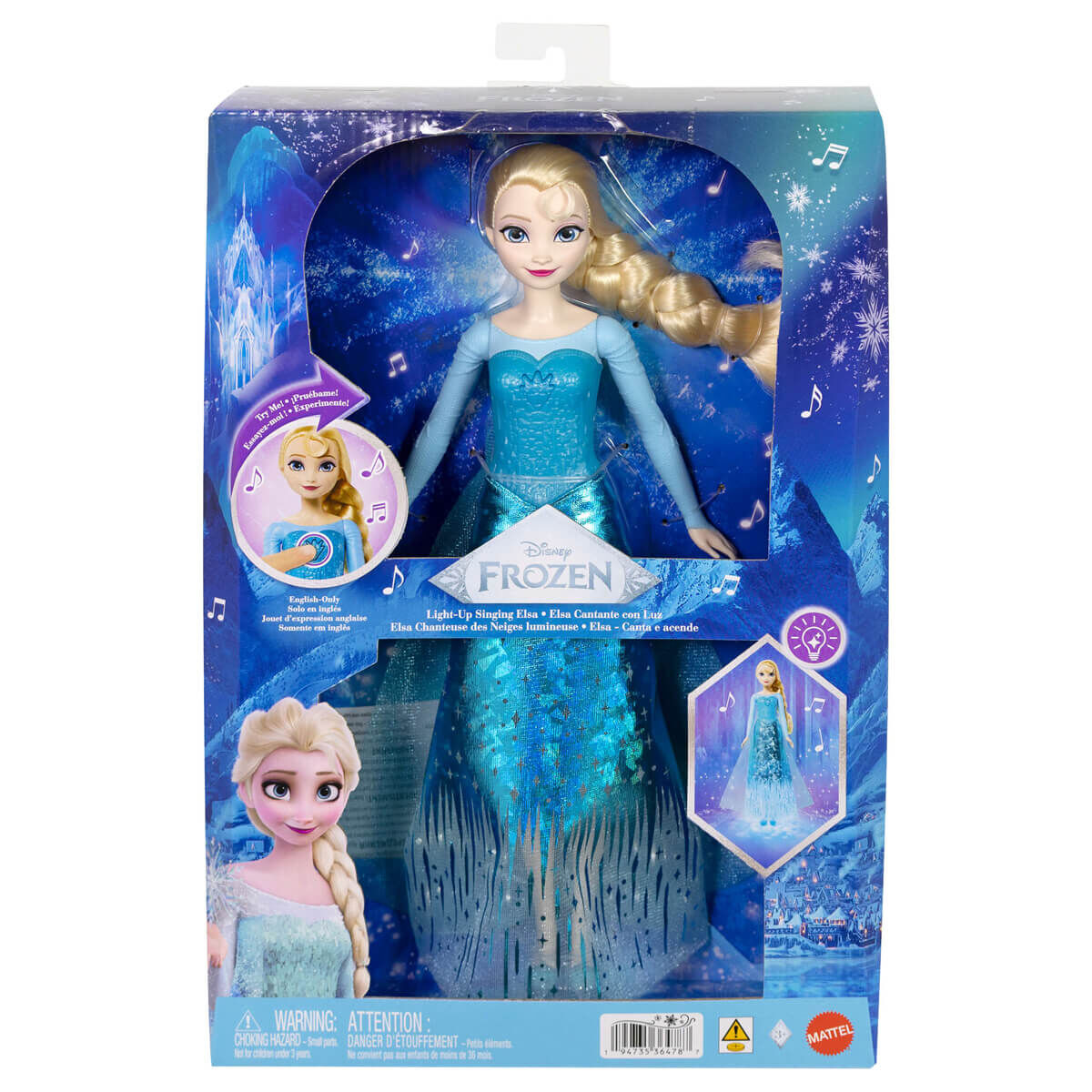 Disney Karlar Ülkesi Şarkı Söyleyen Işıklı Elsa Bebek-  JLJ07