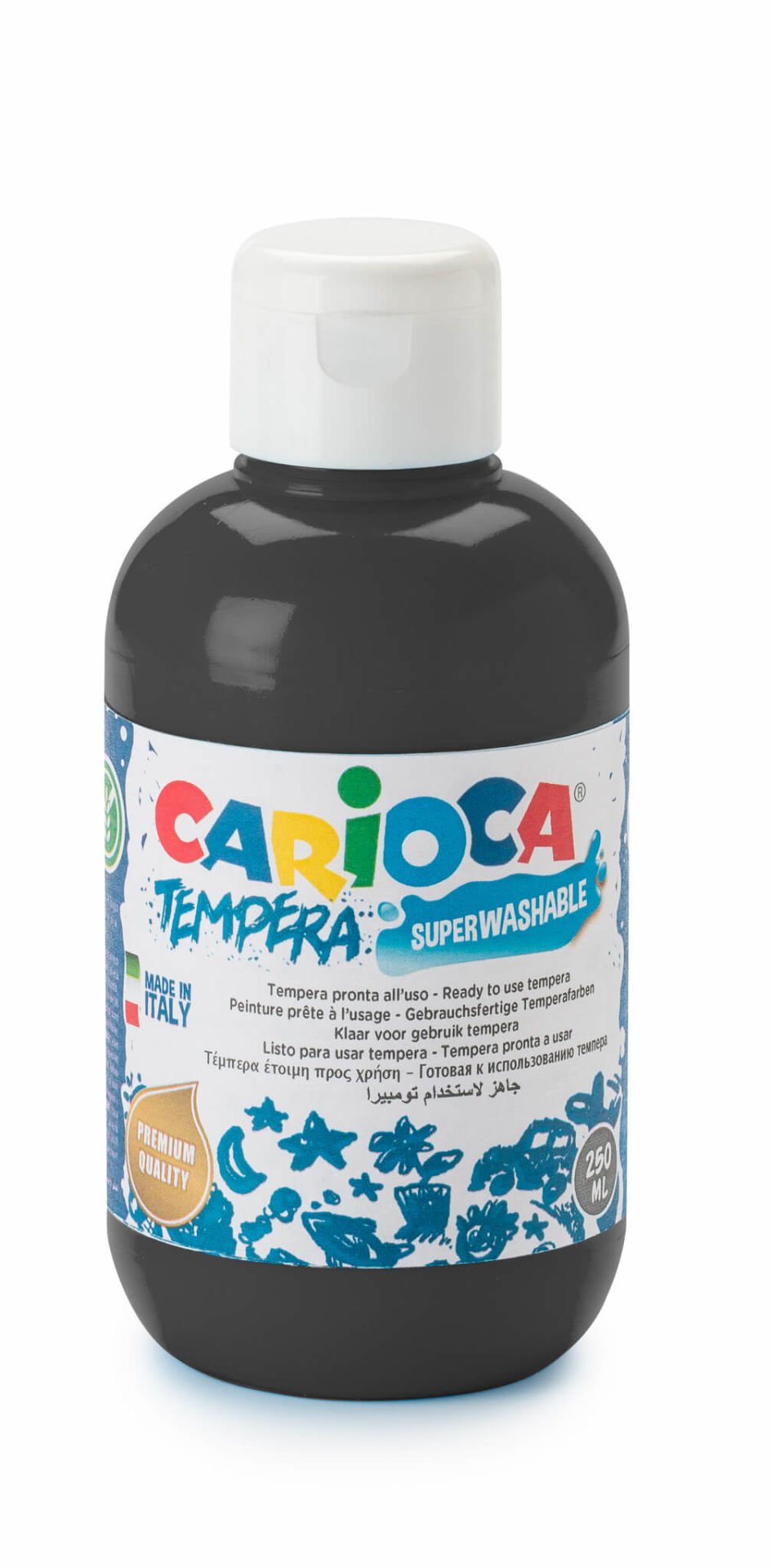 TEMPERA SULUBOYA SÜPER YIKANABİLİR SİYAH 250 ML.