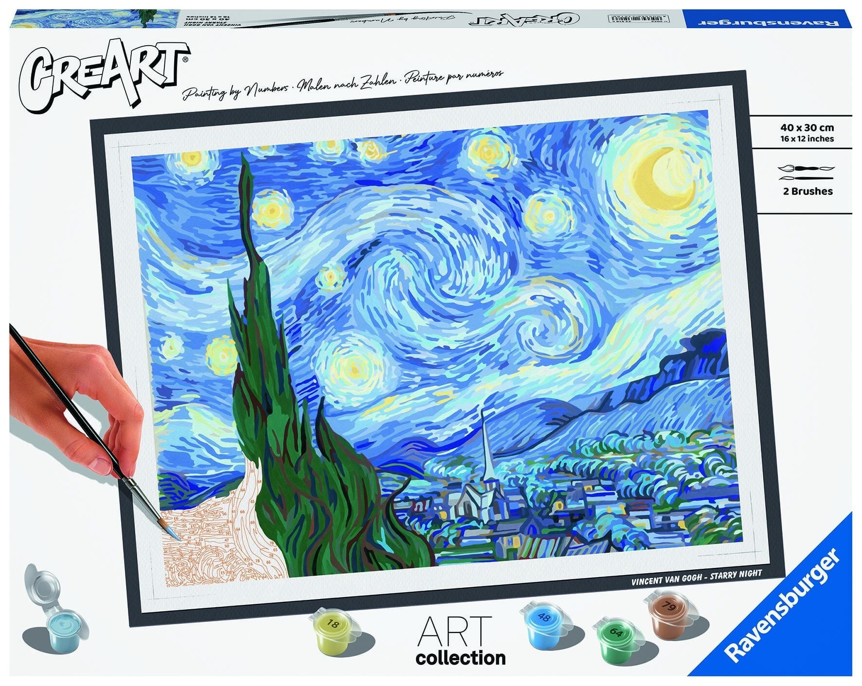 Creart Van Gogh Yıldızlı Gece - Sayılarla Boyama Hobi Seti (235186)
