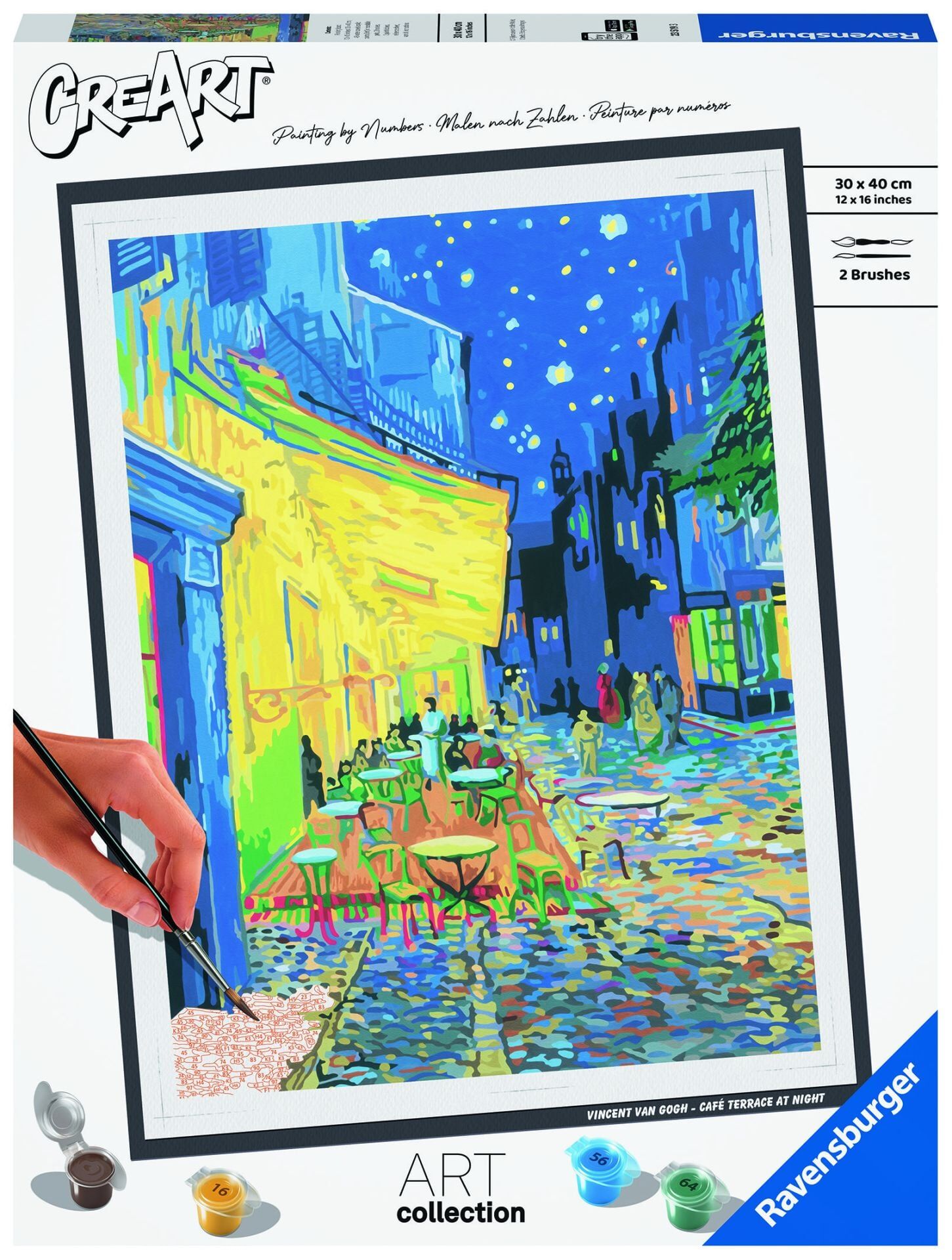 Creart Van Gogh Kafe Terasta Gece - Sayılarla Boyama Hobi Seti (235193)