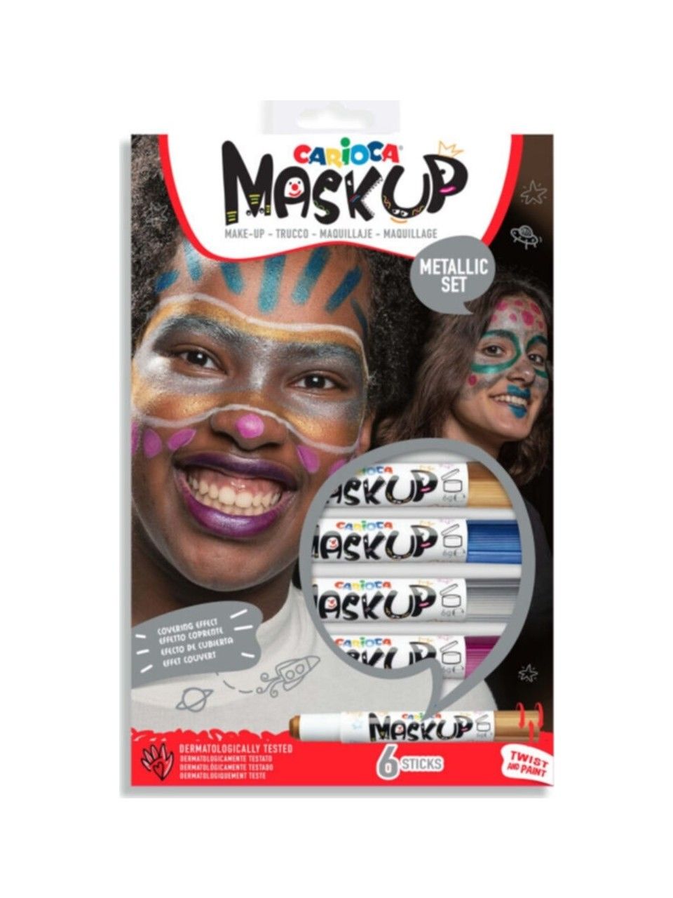 YÜZ BOYASI 6 GR. 6 RENK METALİK