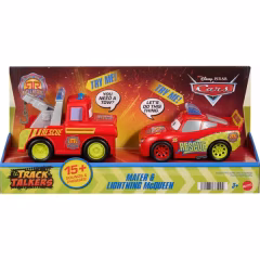Disney Pixar Cars Track Talkers Şimşek McQueen ve Mater Sesli Araç Seti-  JMT56