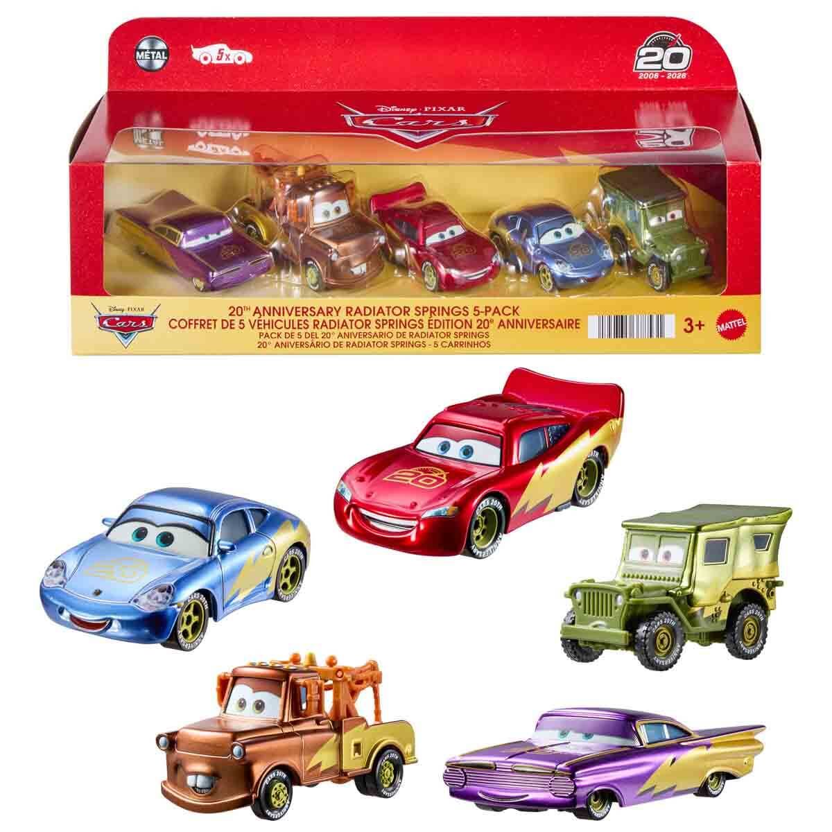 Disney ve Pixar Cars 20. Yıl Dönümü Kutlama Yarışı Radyatör Kasabası 5'li Paket-  JMJ85
