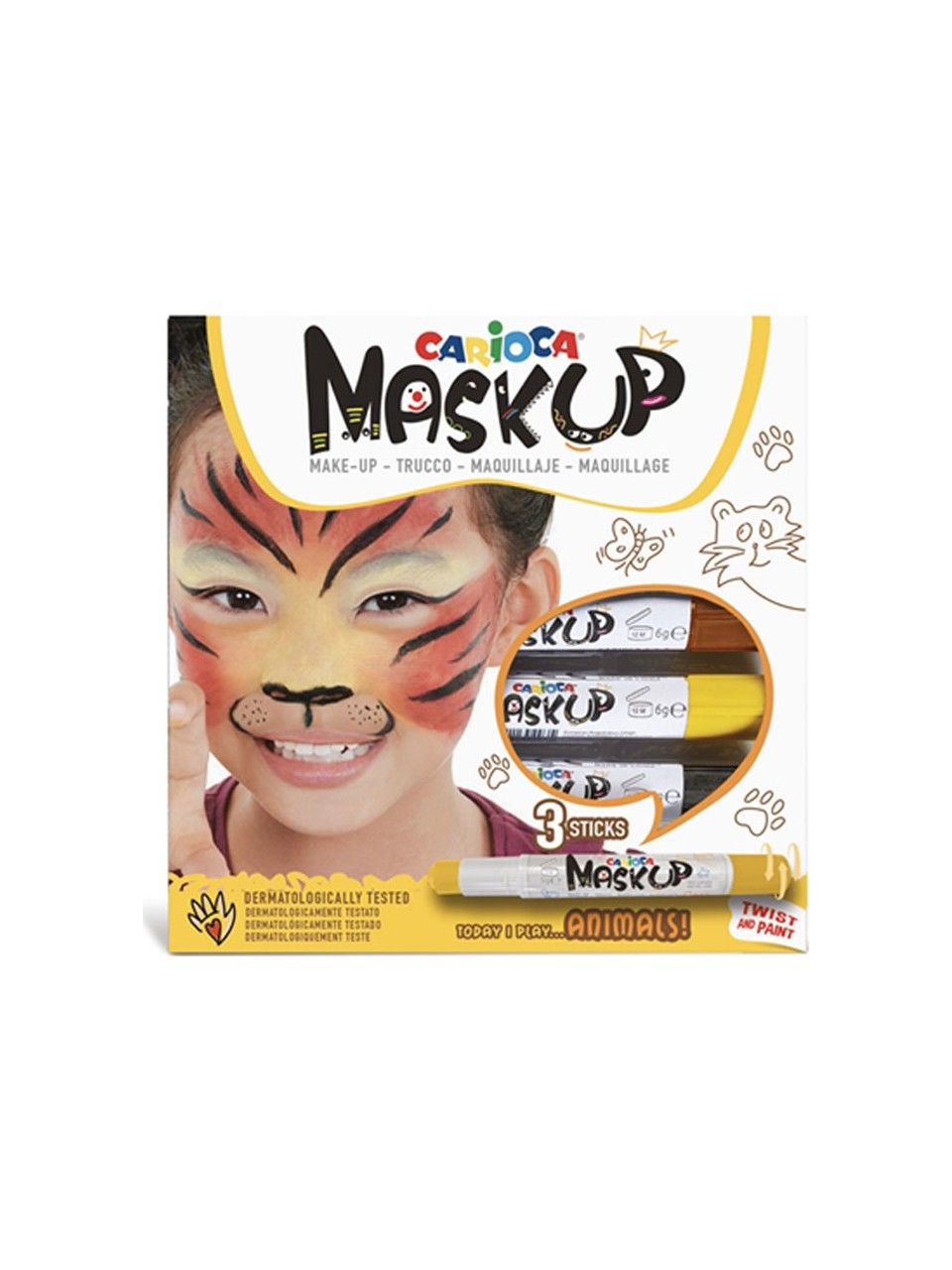 CARİOCA YÜZ BOYASI 6 GR. 3 RENK ANIMALS