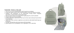 PREGO SUMMER  BEBEK BAKIM ÇANTASI GRİ - Y23076