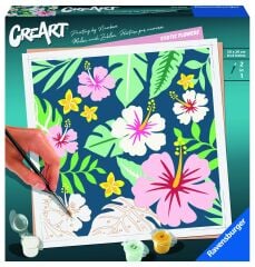 Creart Egzotik Çiçekler - Sayılarla Boyama Hobi Seti (237296)