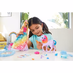 Barbie Dreamtopia Bebek ve Tek Boynuzlu At- GTG01
