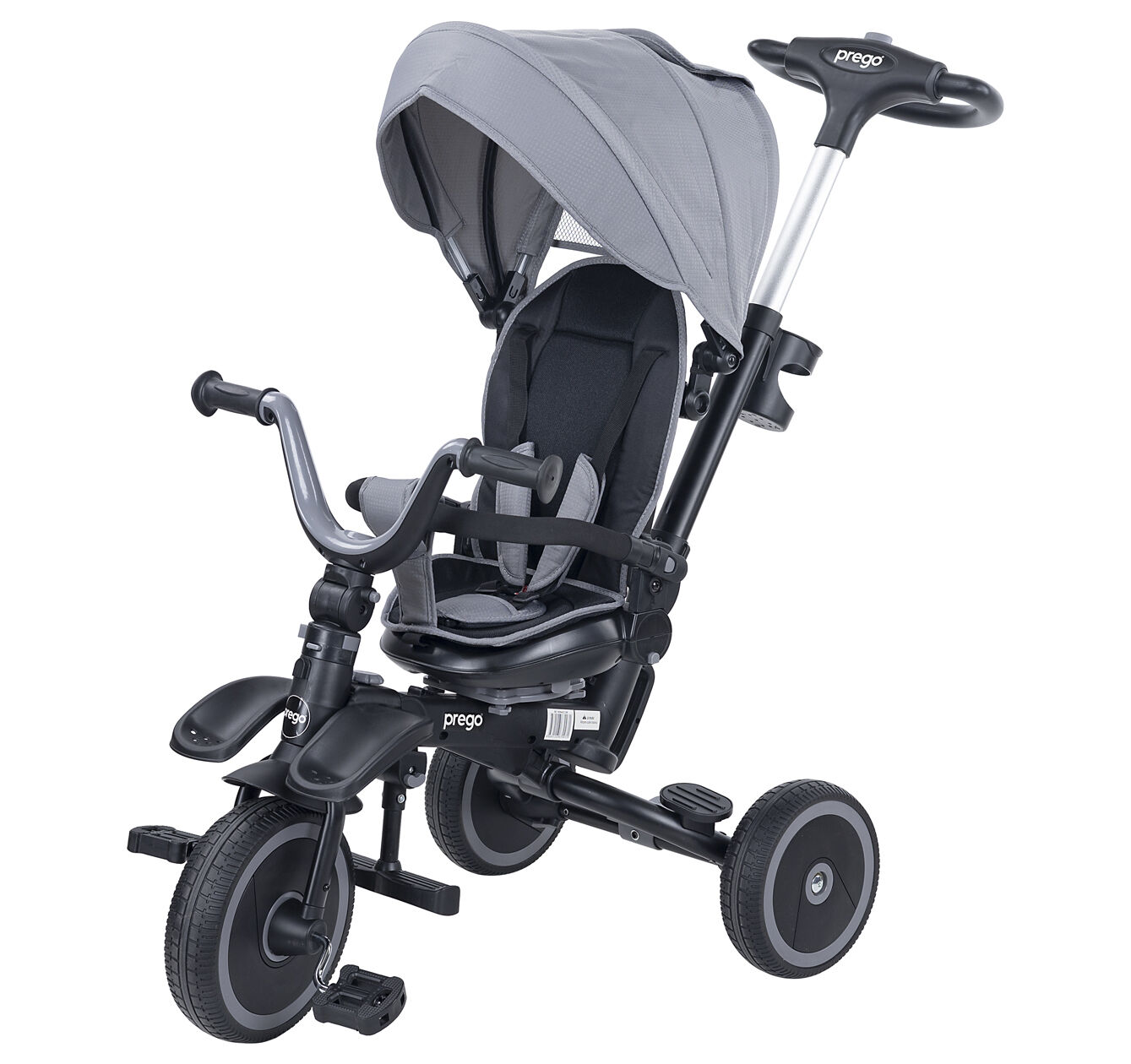 PREGO MONACO ÜÇ TEKERLEKLİ BİSİKLET GRİ- B67